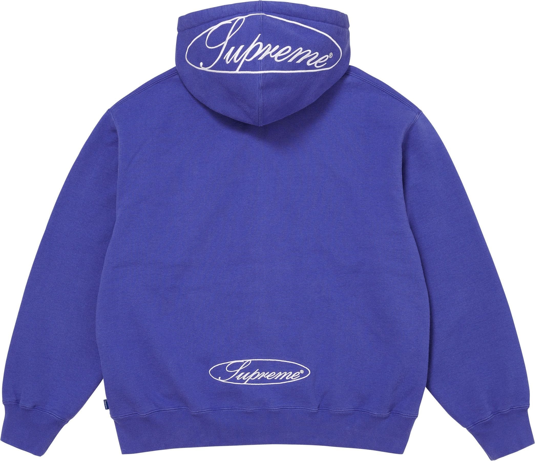 Oval Zip Up Hooded Sweatshirt view 3